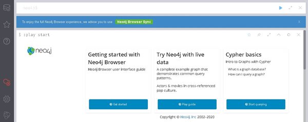 Interfaccia grafica di Neo4j