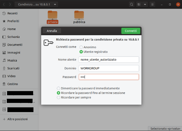 Login Samba