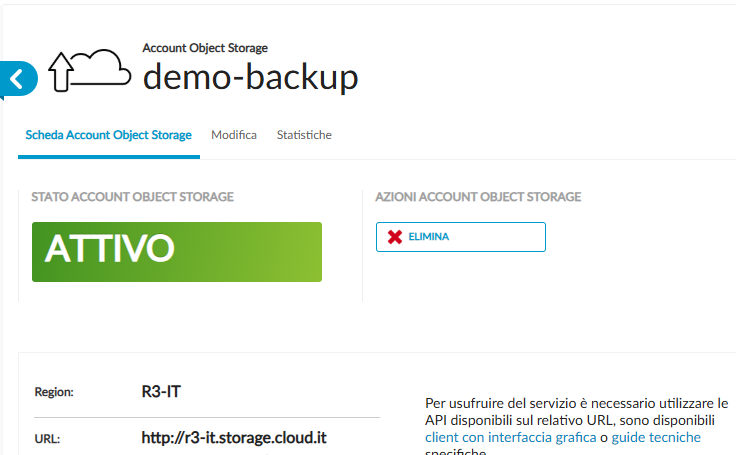 1. Inizializzazione Storage Account